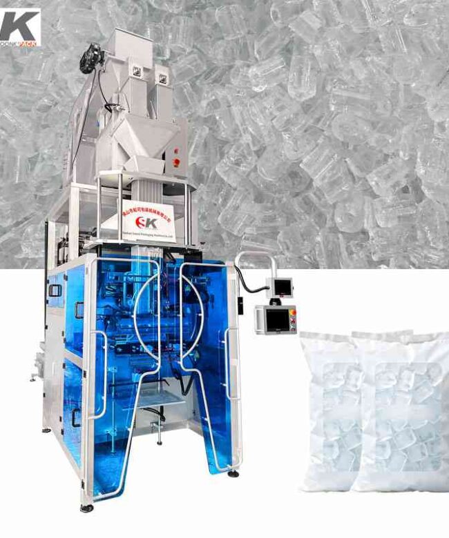 Fully automatic ice cube/tube packaging machine