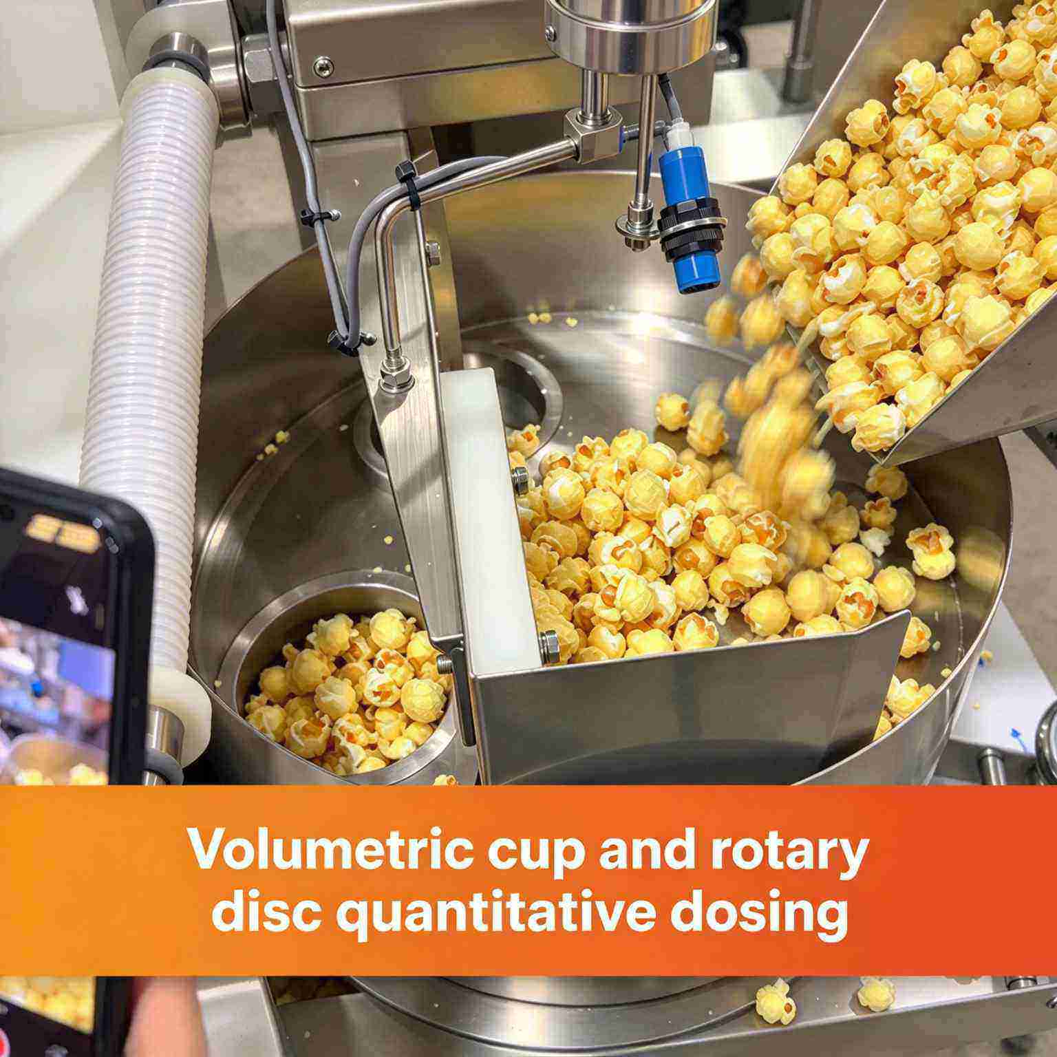 Automatic Popcorn Packaging Machine with Volumetric Cup Filler Automatic Popcorn Packaging Machine with Volumetric Cup Filler