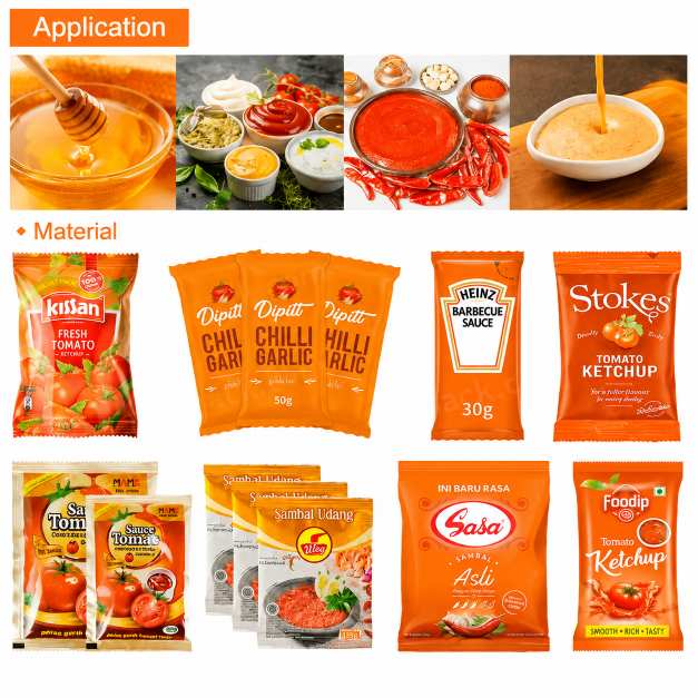 Tomato Ketchup Packaging Machine|Sauce Pouch Packing Machine