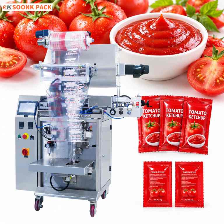 Tomato Ketchup Packaging Machine|Sauce Pouch Packing Machine