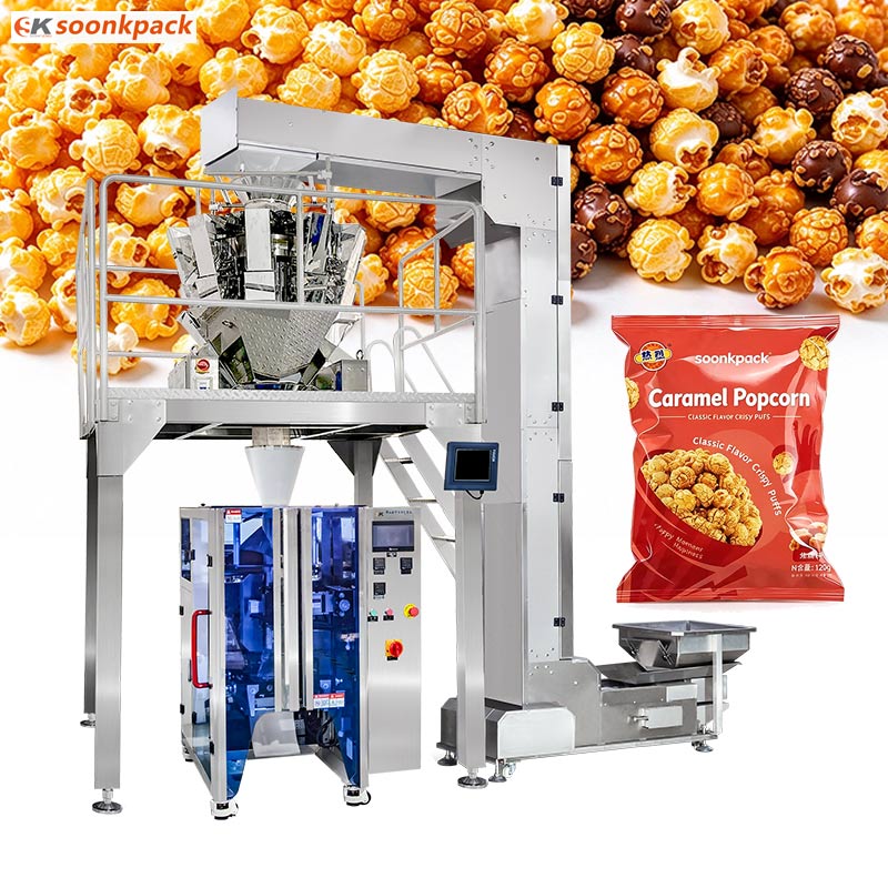 High-Speed Popcorn Packaging Machine with 12-Head Weigher